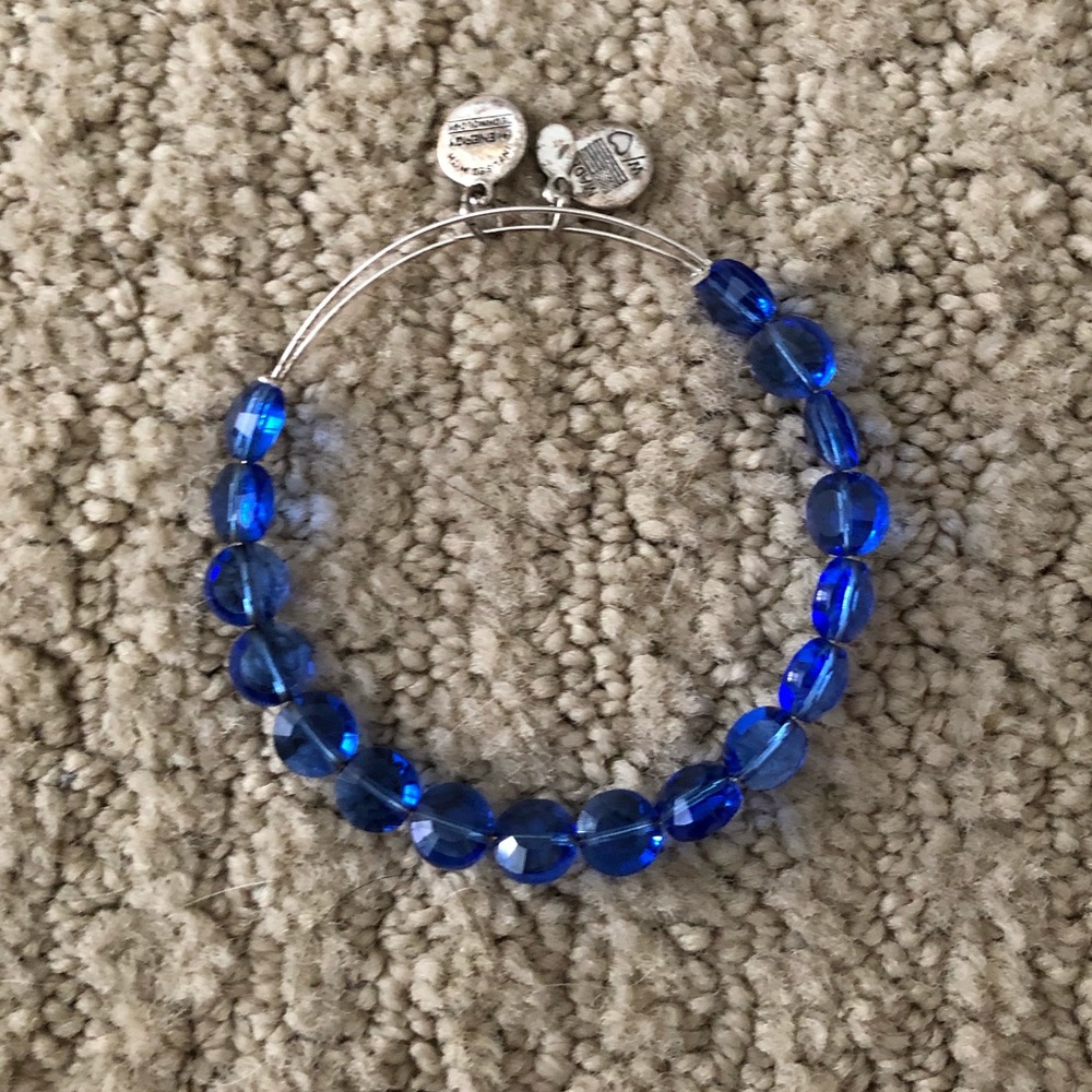 Silver beaded Alex and Ani bracelet